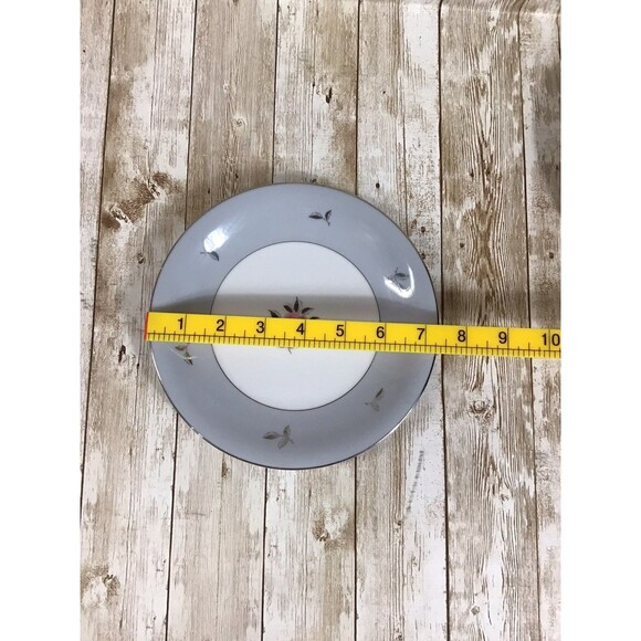 2 VTG Seyei Fine China Salad Dessert Plates 7.25" Blue Rose Bella Maria 2129 - Picture 4 of 5